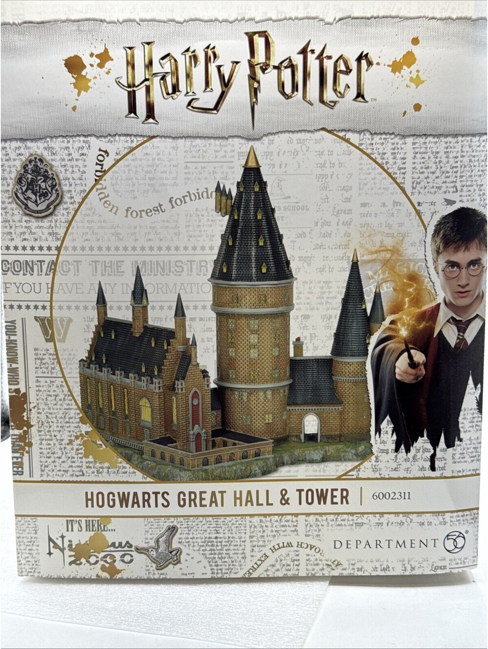 Department 56 Harry Potter Hogwarts Resin Great Hall & Tower 6002311 NEW 2018
